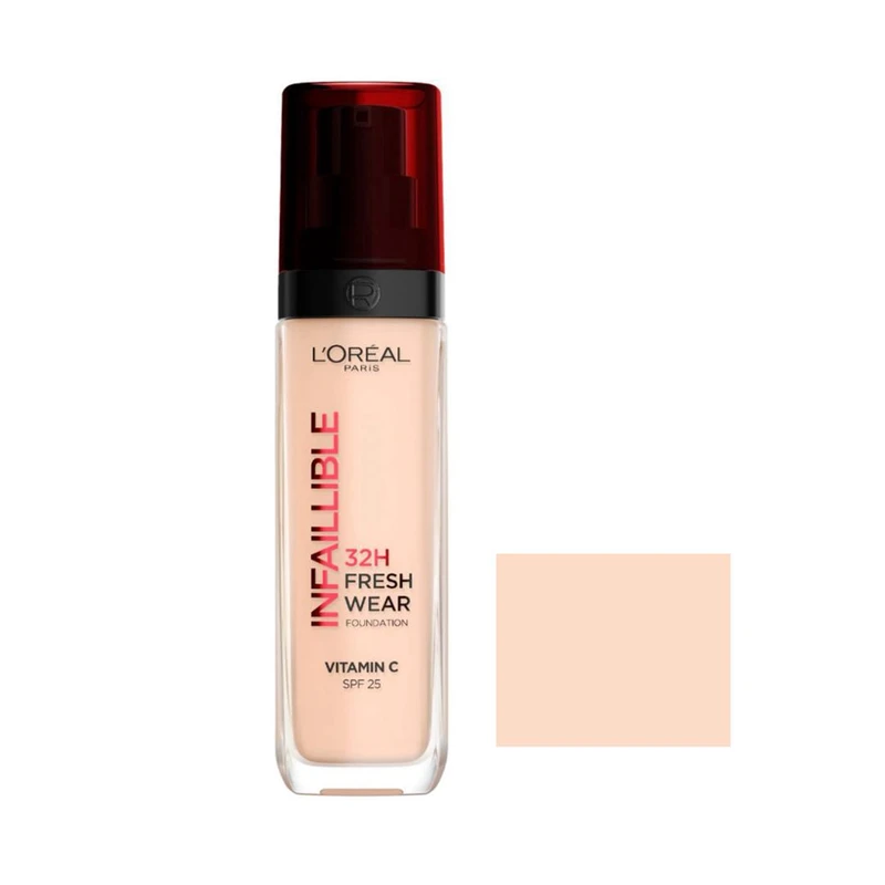 کرم پودر لورال L’Oréal اصل فرانسه مدل اینفالیبل سری فرش ویر حجم 30 میل شماره 145